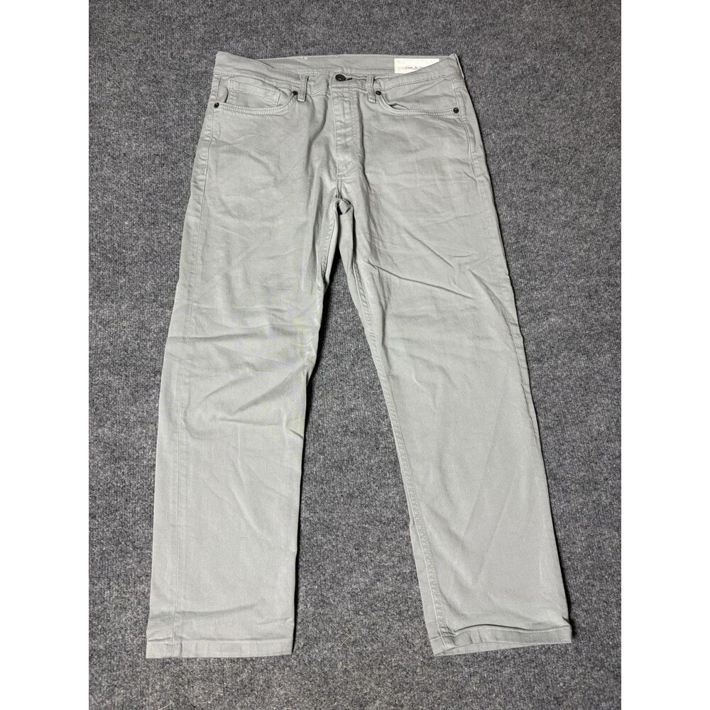 Rag & Bone Jeans Mens 34x32 Dusty Blue Fit 2 Slim Straight Stretch Denim Casual